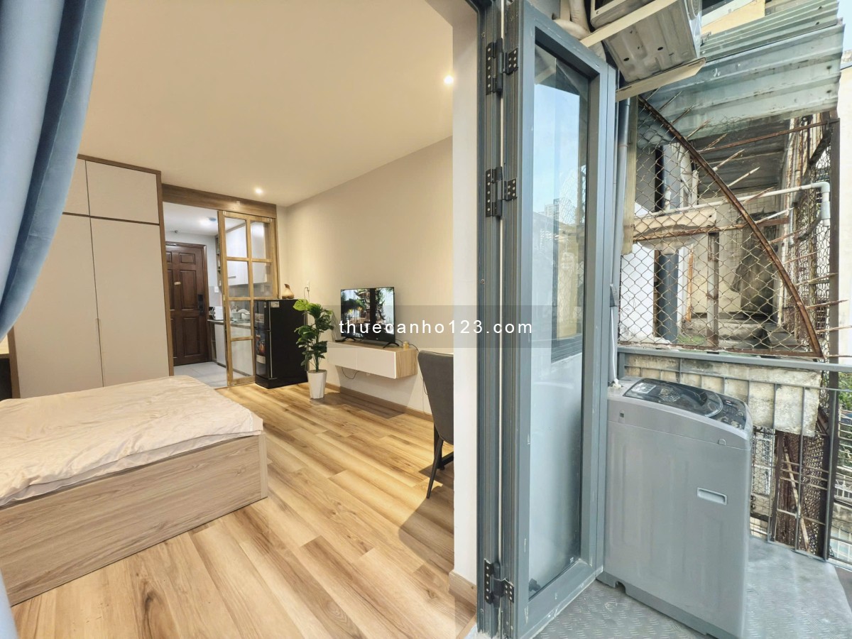 Căn Hộ Studio Tách Bếp 40m2_Balcony_Máy Giặt Riêng_Gần Bùi Viện, Đh Văn Lang