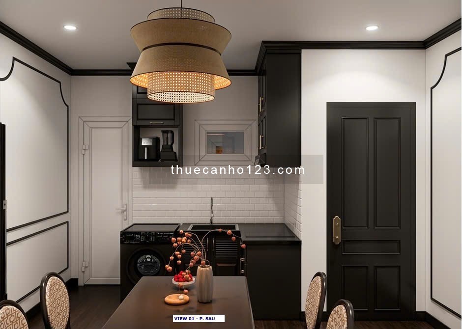 Cho thuê căn hộ cao cấp 1PN 50m2_Nhà mới_Máy Giặt Riêng_Gần Sân Bay_Co.opmart Nhiêu Lộc