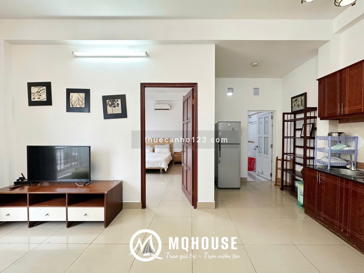 Cho Thuê Căn Hộ 1PN 65m2 Ngay Trung Tâm Quận 3_Full Nội Thất_Gần Nhà Thờ Ba Chuông