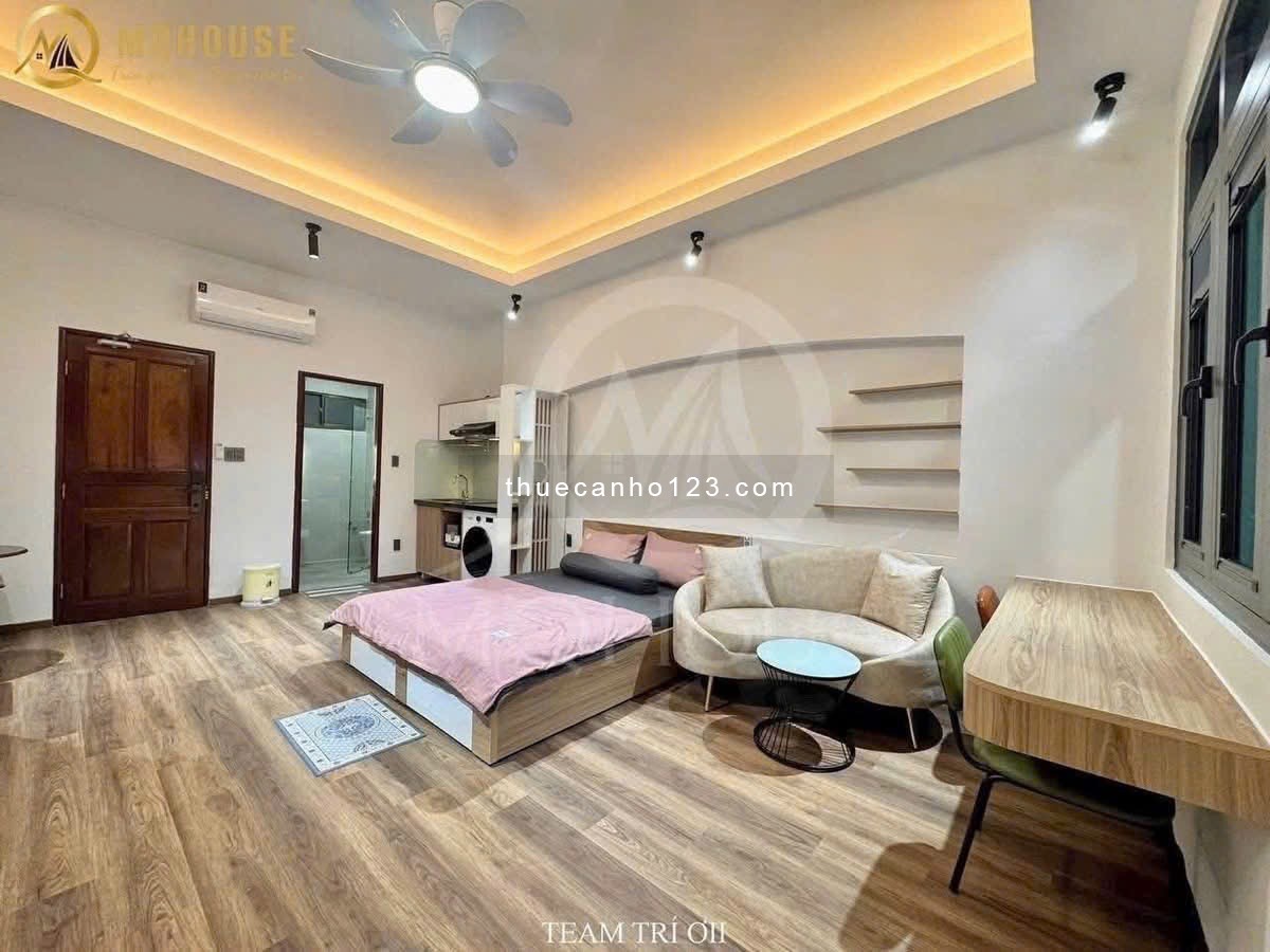 Cho thuê căn hộ full nội thất, ban công lớn thoáng mát Nguyễn Trãi quận 1 gần Bùi Viện, cầu Ông Lãnh