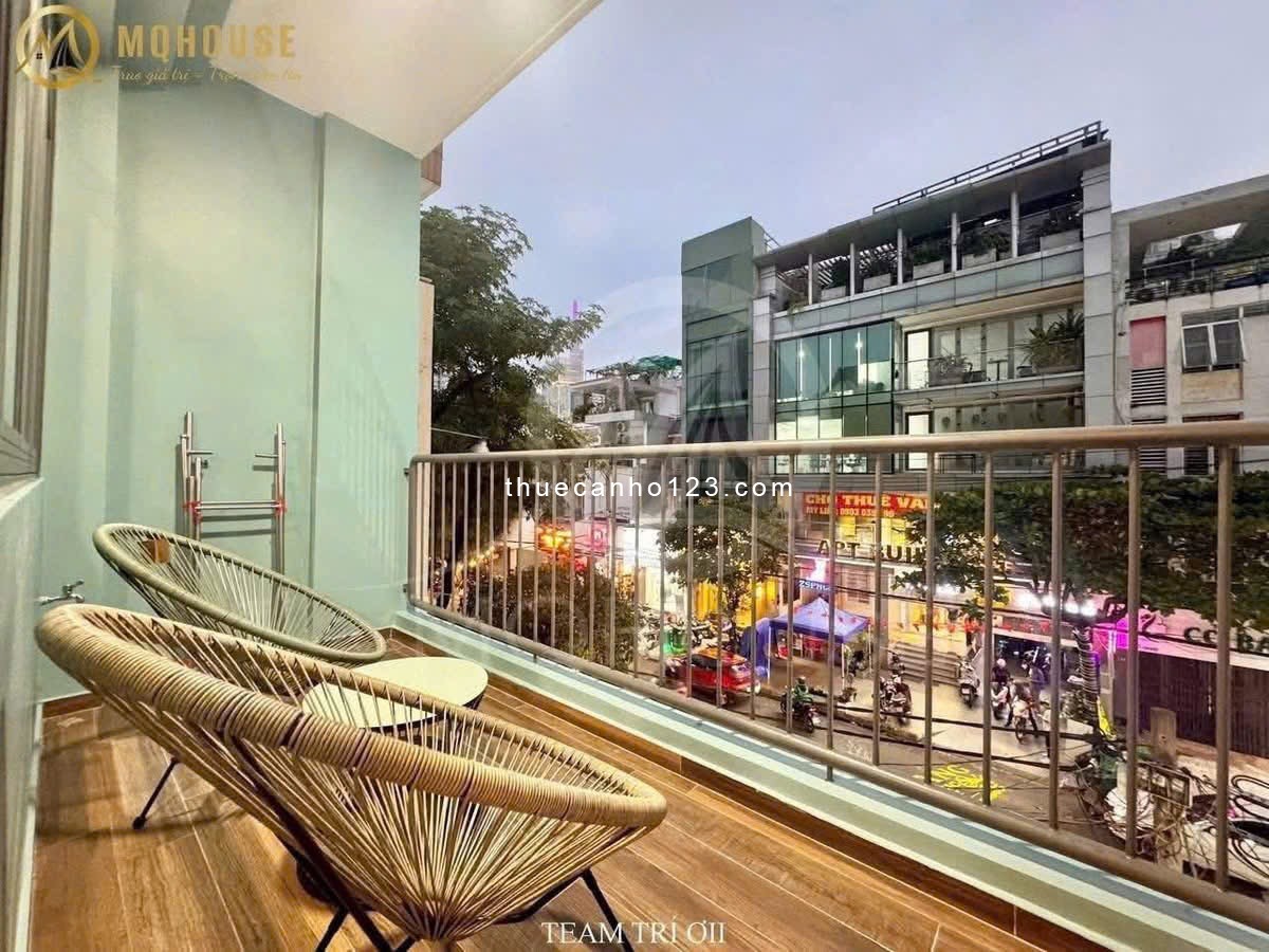 Cho thuê căn hộ full nội thất, ban công lớn thoáng mát Nguyễn Trãi quận 1 gần Bùi Viện, cầu Ông Lãnh