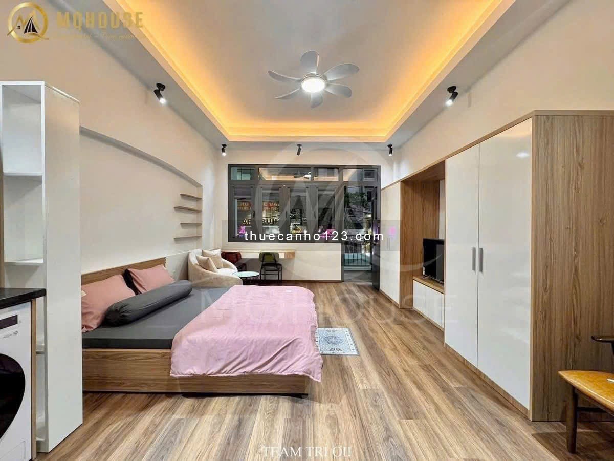 Cho thuê căn hộ full nội thất, ban công lớn thoáng mát Nguyễn Trãi quận 1 gần Bùi Viện, cầu Ông Lãnh