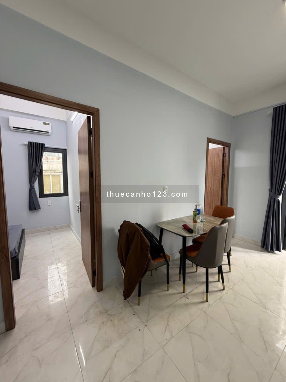 Căn hộ chung cư mini 2 phòng ngủ 1 phòng khách ở Tân Phước quận 10 có máy giặt riêng, nhà thang máy