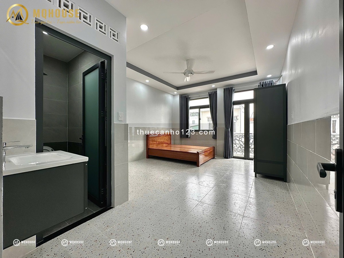 Cho thuê studio full nội thất có ban công cửa sổ full view ở Tân Phú