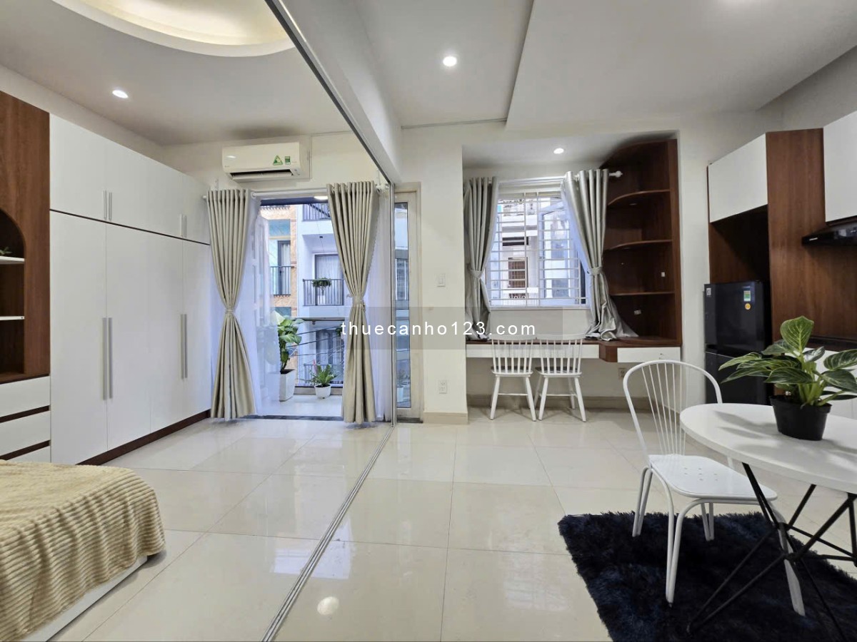 CHO THUÊ CĂN HỘ STUDIO RIÊNG BẾP GẦN ĐƯỜNG 3/2 FULL NỘI THẤT BAN CÔNG THOÁNG MÁT CÓ THỂ Ở LUÔN