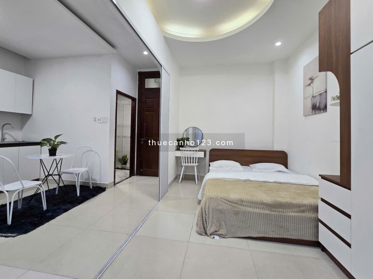 CHO THUÊ CĂN HỘ STUDIO RIÊNG BẾP GẦN ĐƯỜNG 3/2 FULL NỘI THẤT BAN CÔNG THOÁNG MÁT CÓ THỂ Ở LUÔN