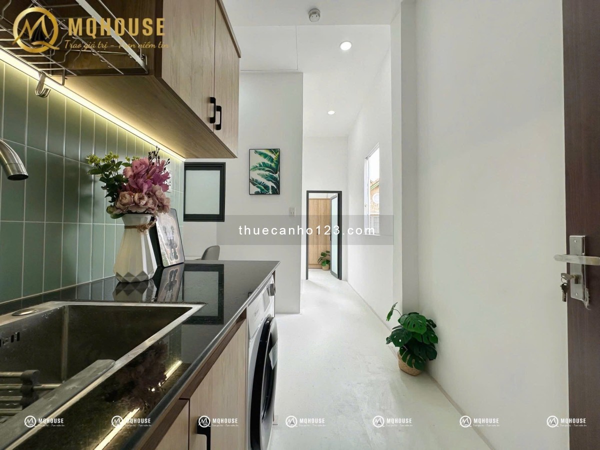 Khai trương căn hộ đường Dương Bá Trạc Quận 8 có máy giặt riêng rộng 30m2 gần Cầu Nguyễn Văn Cừ