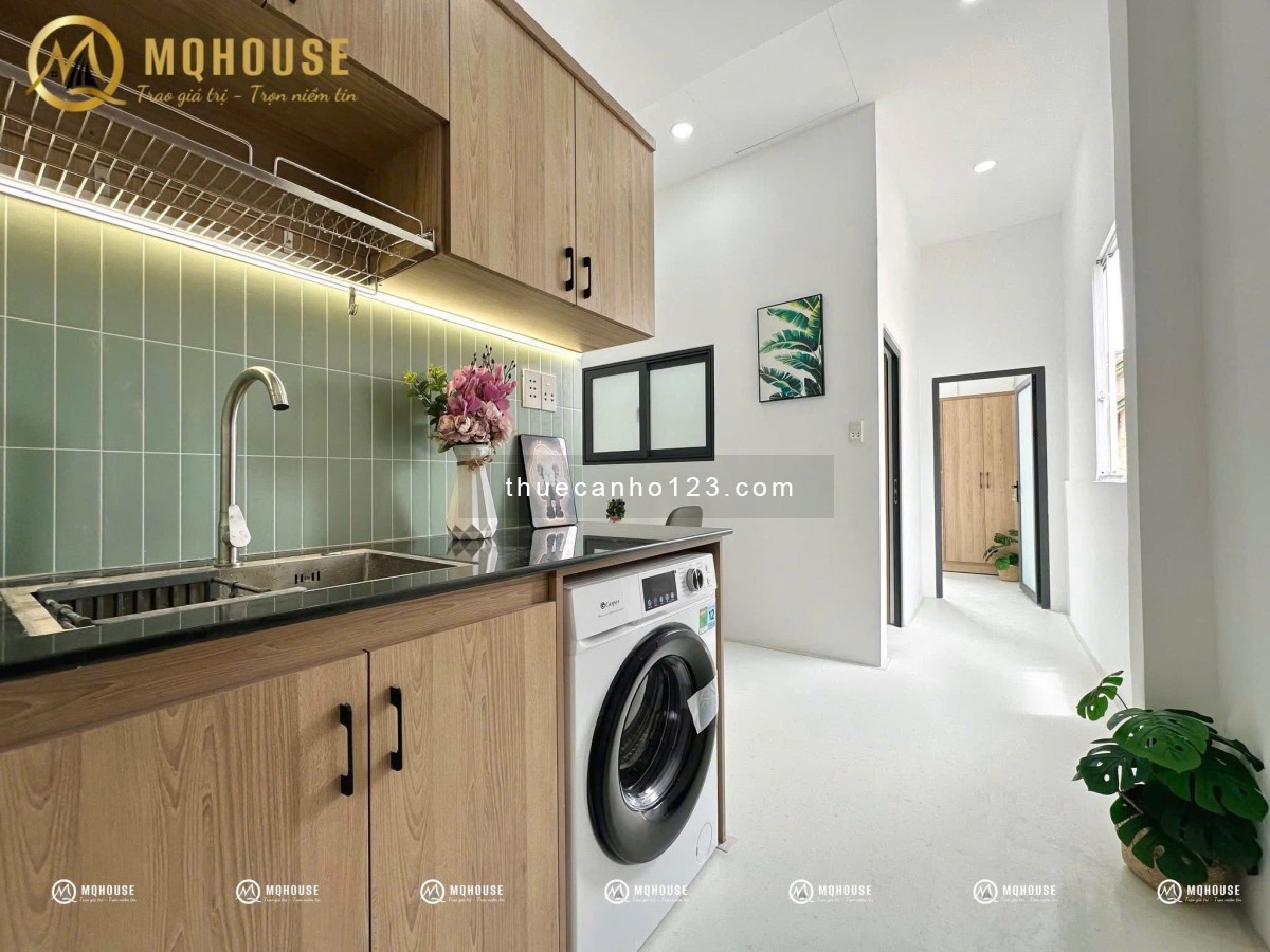 Khai trương căn hộ đường Dương Bá Trạc Quận 8 có máy giặt riêng rộng 30m2 gần Cầu Nguyễn Văn Cừ