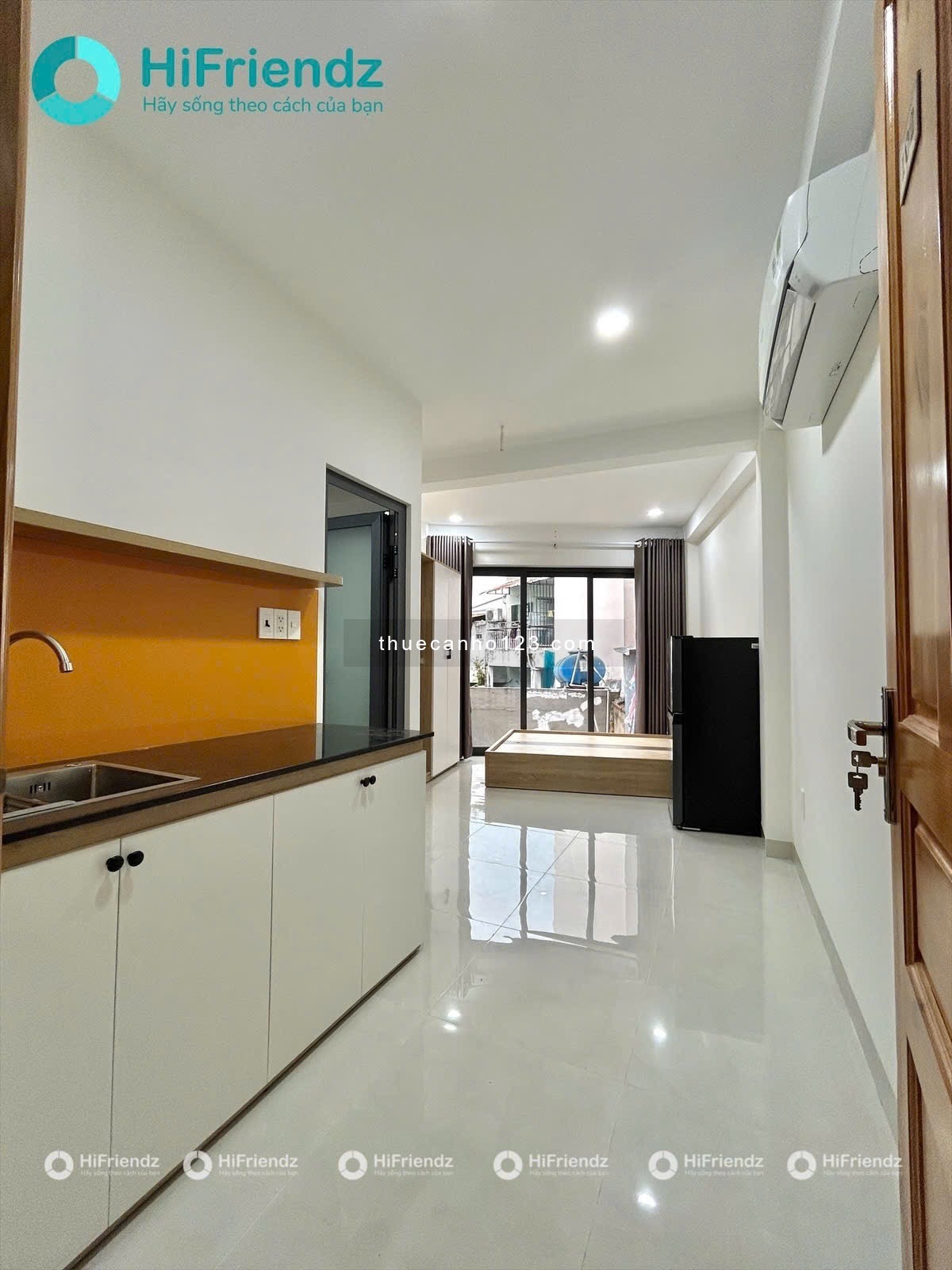 Cho Thuê Căn Hộ Studio Có Đầy Đủ Nội Thất Có Cửa sổ to full view