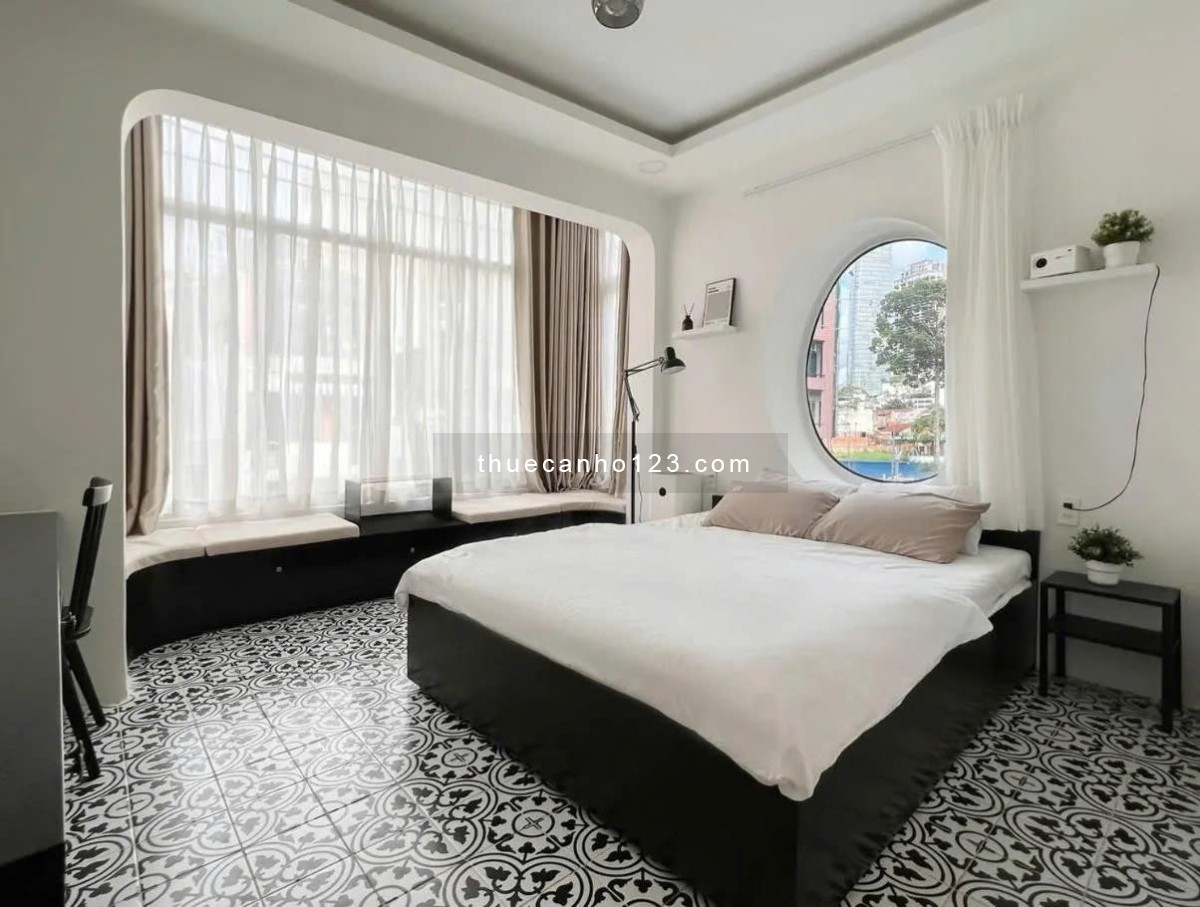 Cho thuê căn hộ full nội thất ban công cửa sổ lớn bệnh viên tâm anh, sân bay Tân Sơn Nhất, Tân Bình