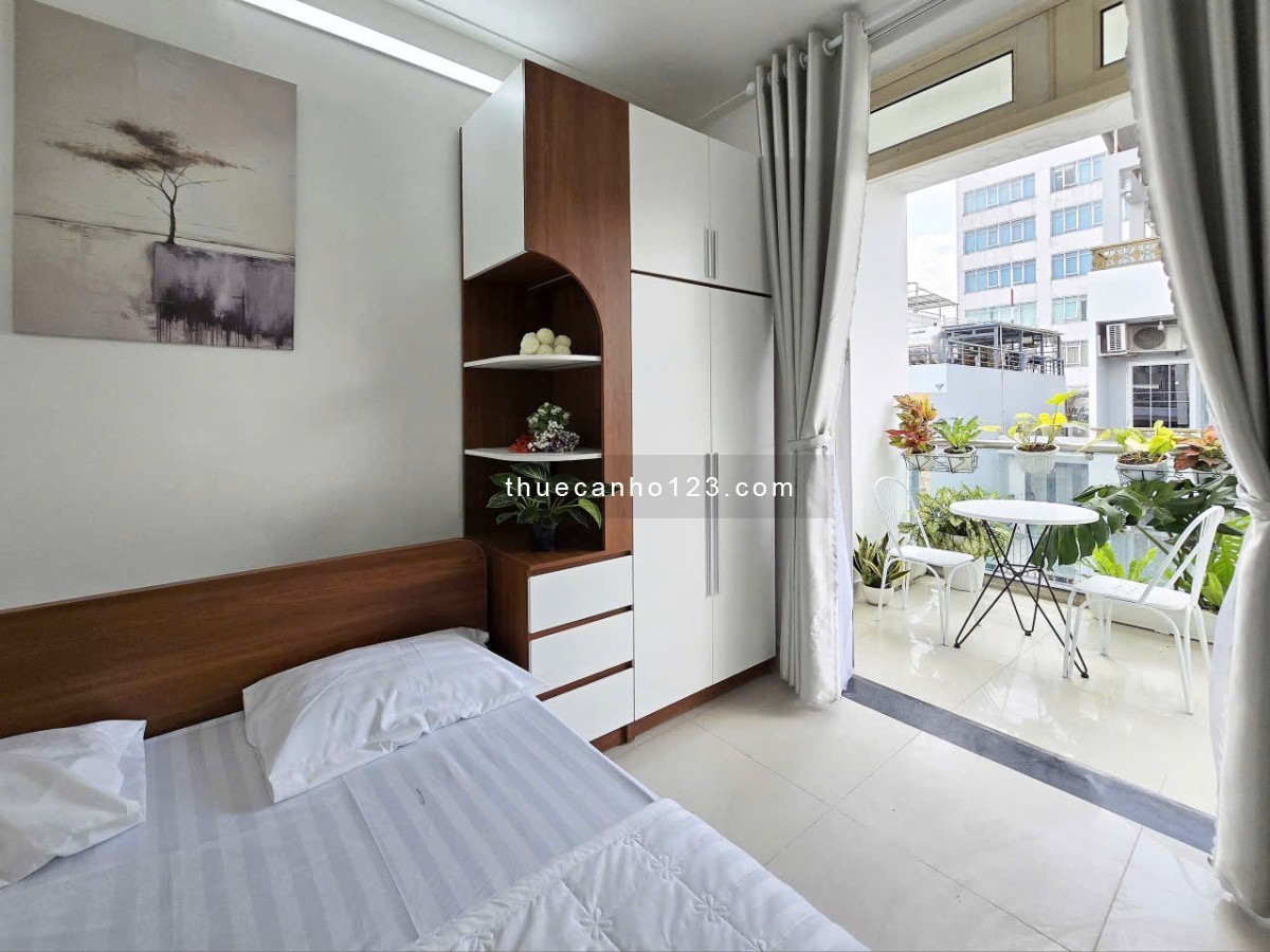 Cho thuê căn hộ 1PN tách bếp – ban công lớn – tại Quận 10, gần Đại học Kinh tế UEH, cầu vượt 3/2