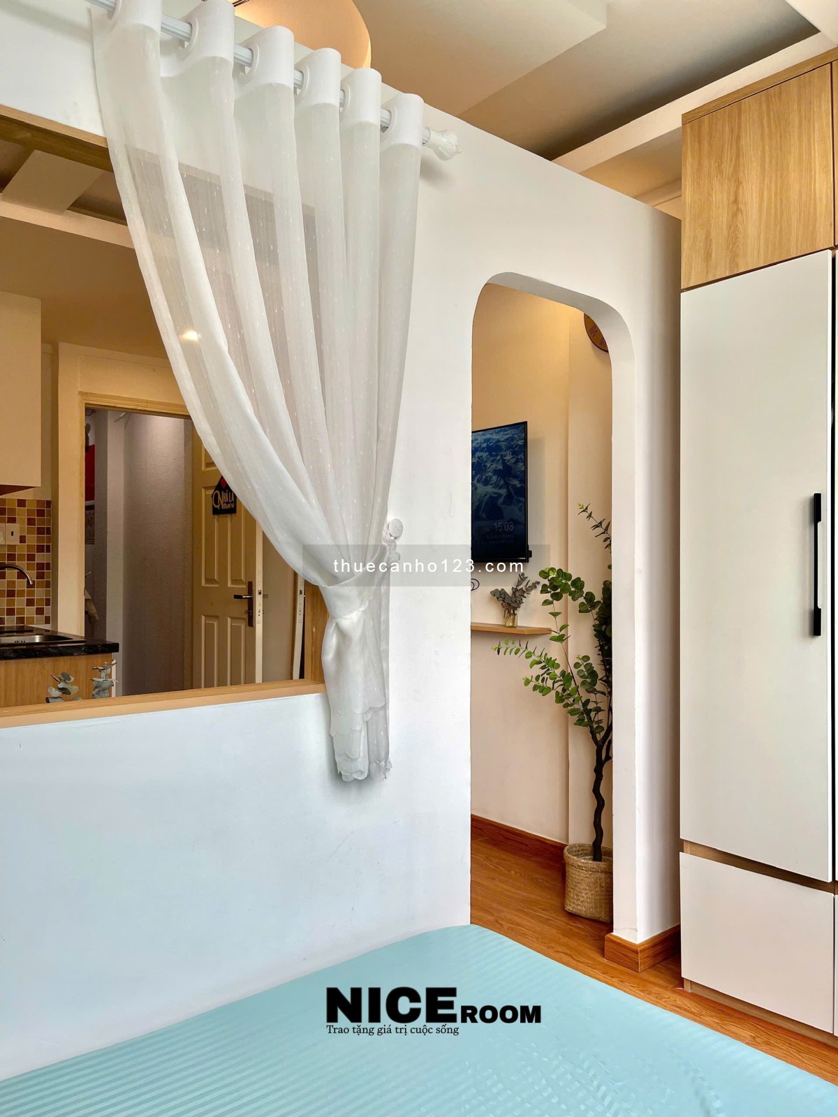 Căn hộ Full Nội thất 45m2 Cửa sổ Thoáng tại Phan Xích Long, Phú Nhuận gần Trường Sa, Hoàng Sa gần Q