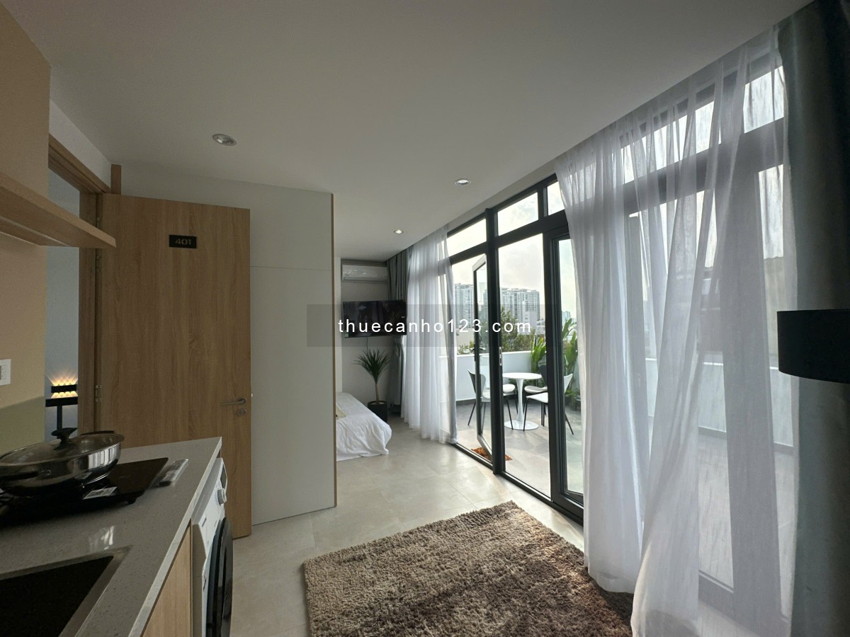 Studio sân thượng thoáng mát – gần sân bay Tân Sơn Nhất & Công viên Hoàng Văn Thụ