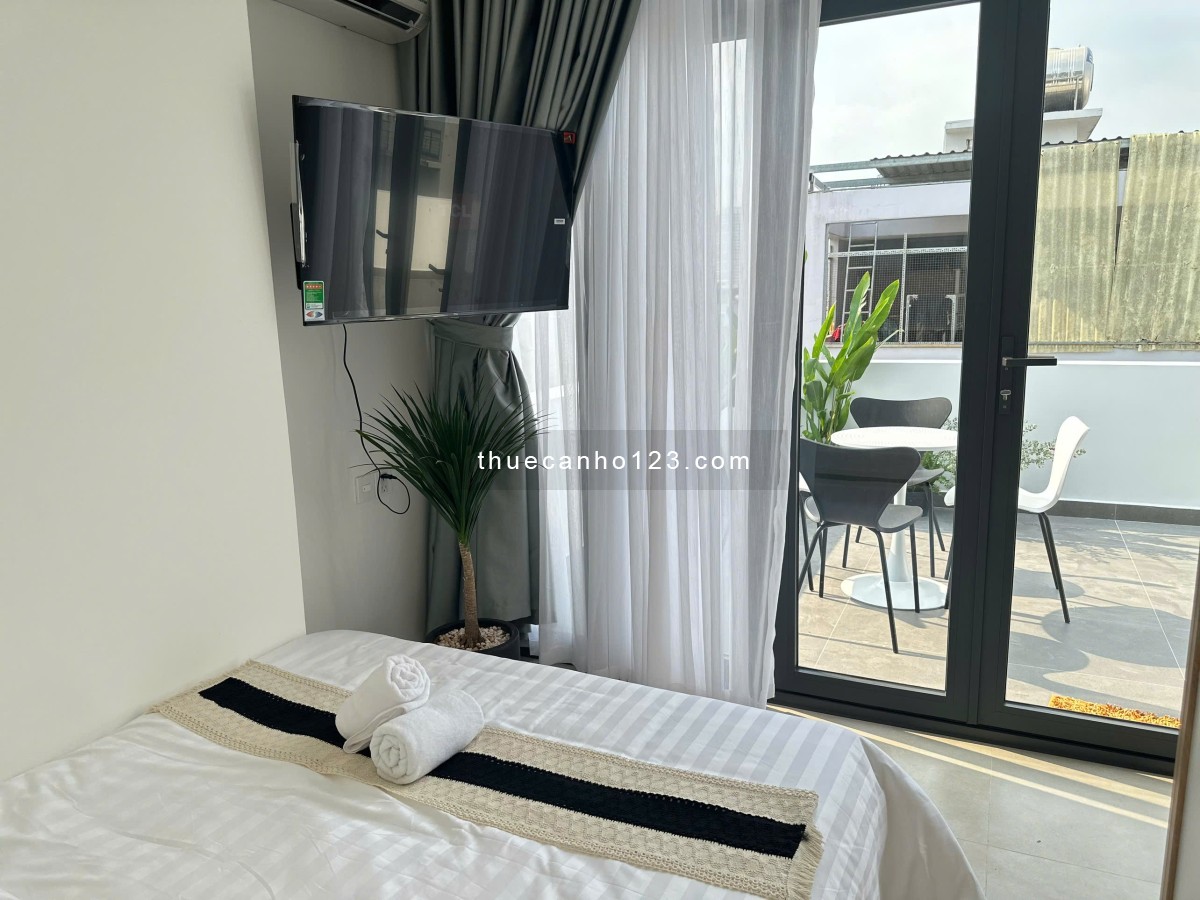Studio sân thượng thoáng mát – gần sân bay Tân Sơn Nhất & Công viên Hoàng Văn Thụ