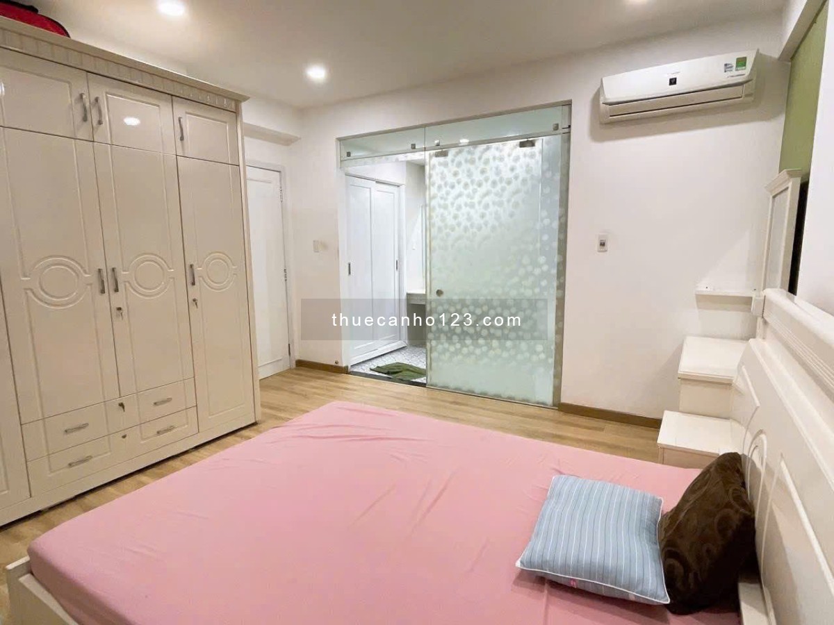 Chung cư Satra, Phan Đăng Lưu, P1, PN, 145m2, 3PN, 2WC, Nội thất, 21tr/th.