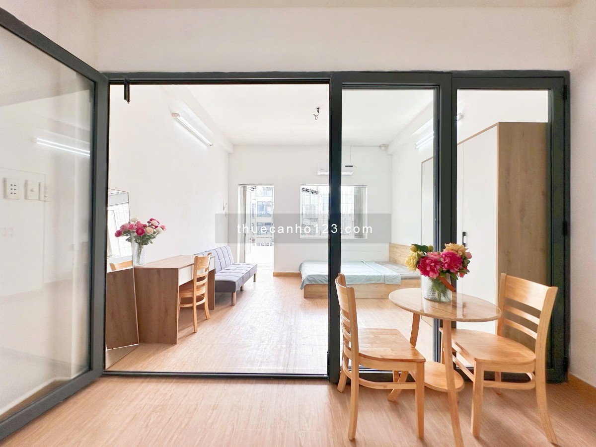 Cho thuê căn hộ 1PN tách bếp – Full nội thất – Quận 3 gần vòng xoay Ngã Sáu Phù Đổng, CV Tao Đàn