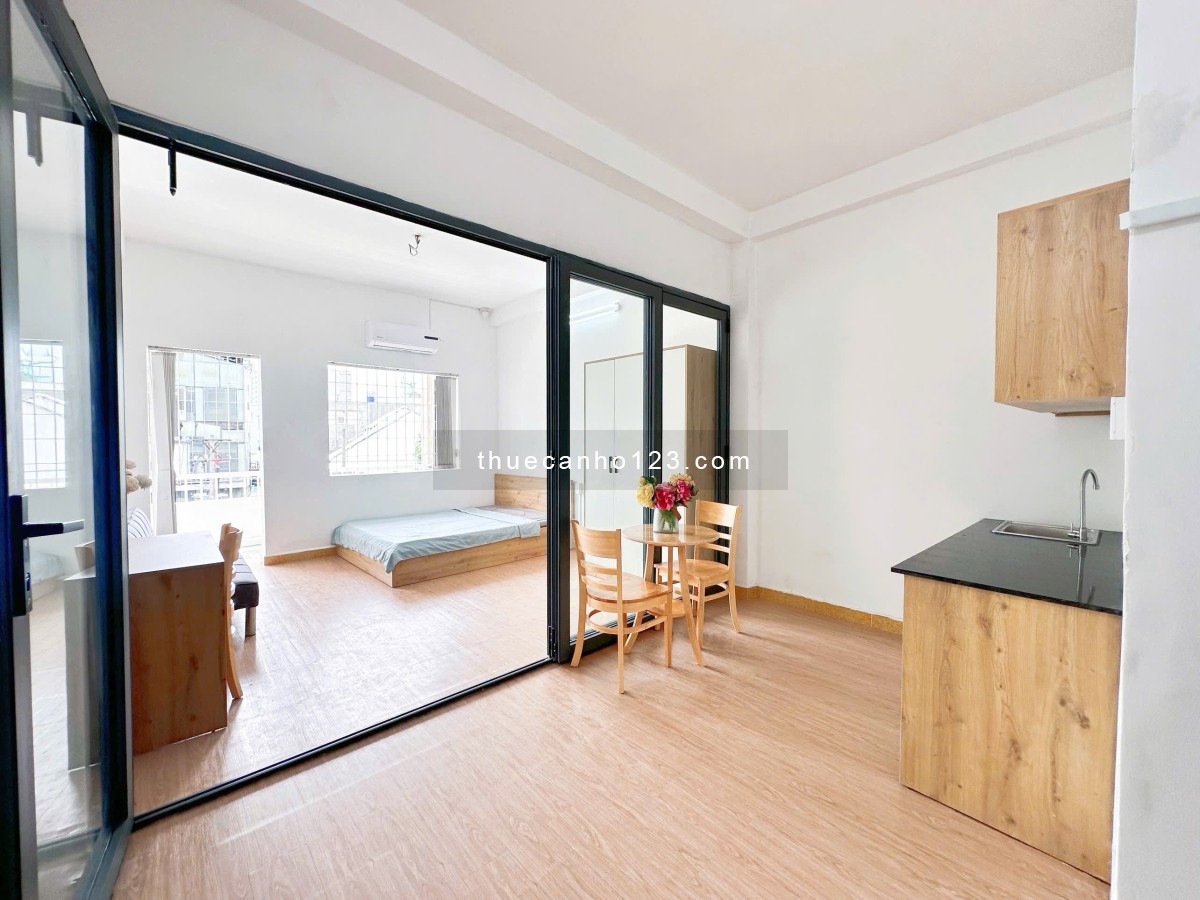 Cho thuê căn hộ 1PN tách bếp – Full nội thất – Quận 3 gần vòng xoay Ngã Sáu Phù Đổng, CV Tao Đàn