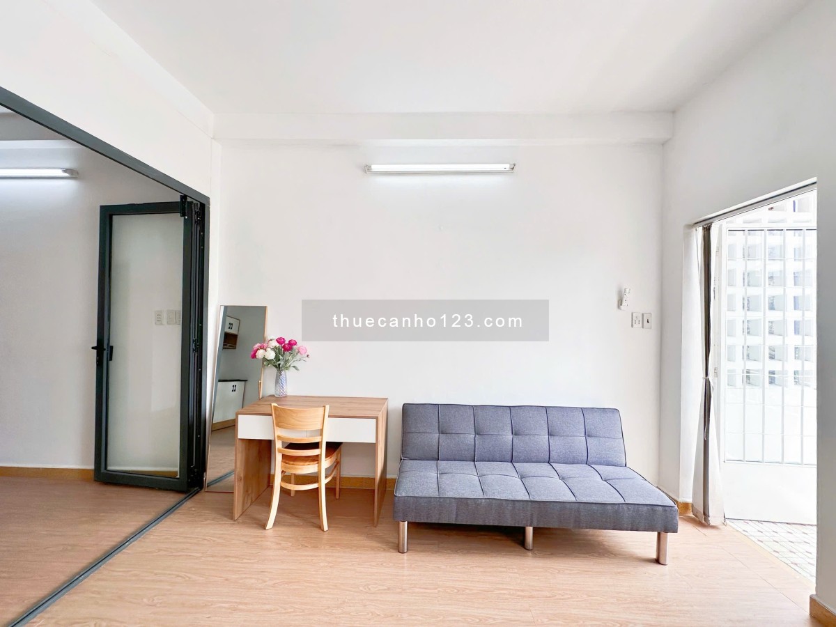 Cho thuê căn hộ 1PN tách bếp – Full nội thất – Quận 3 gần vòng xoay Ngã Sáu Phù Đổng, CV Tao Đàn