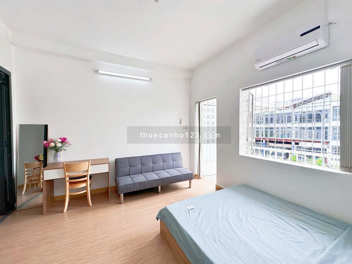Cho thuê căn hộ 1PN tách bếp – Full nội thất – Quận 3 gần vòng xoay Ngã Sáu Phù Đổng, CV Tao Đàn