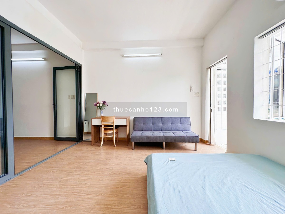 Cho thuê căn hộ 1PN tách bếp – Full nội thất – Quận 3 gần vòng xoay Ngã Sáu Phù Đổng, CV Tao Đàn