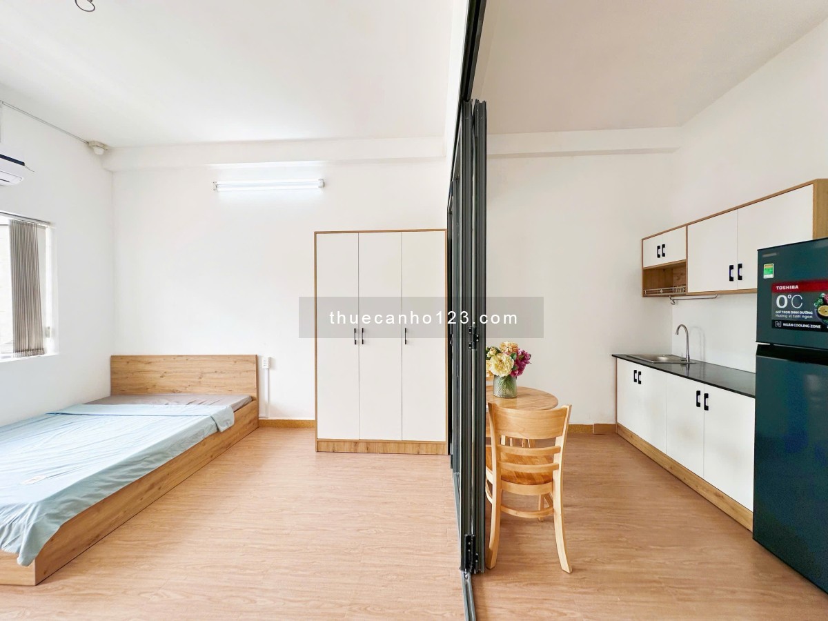 Cho thuê căn hộ 1PN tách bếp – Full nội thất – Quận 3 gần vòng xoay Ngã Sáu Phù Đổng, CV Tao Đàn