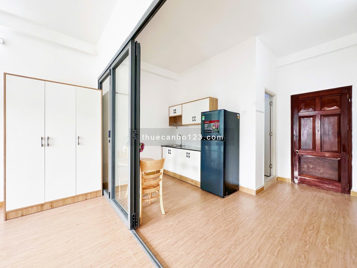 Cho thuê căn hộ 1PN tách bếp – Full nội thất – Quận 3 gần vòng xoay Ngã Sáu Phù Đổng, CV Tao Đàn