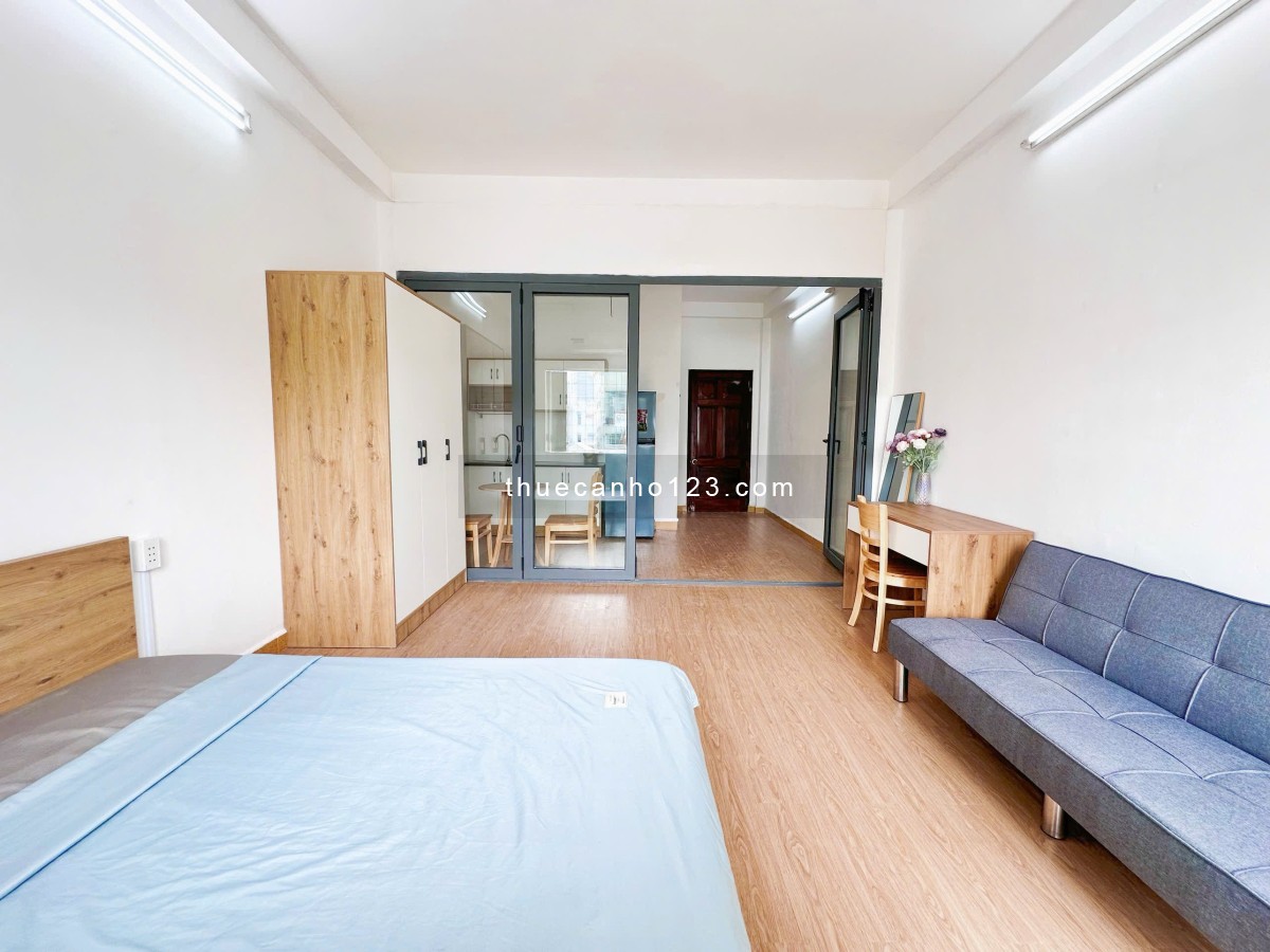 Cho thuê căn hộ 1PN tách bếp – Full nội thất – Quận 3 gần vòng xoay Ngã Sáu Phù Đổng, CV Tao Đàn