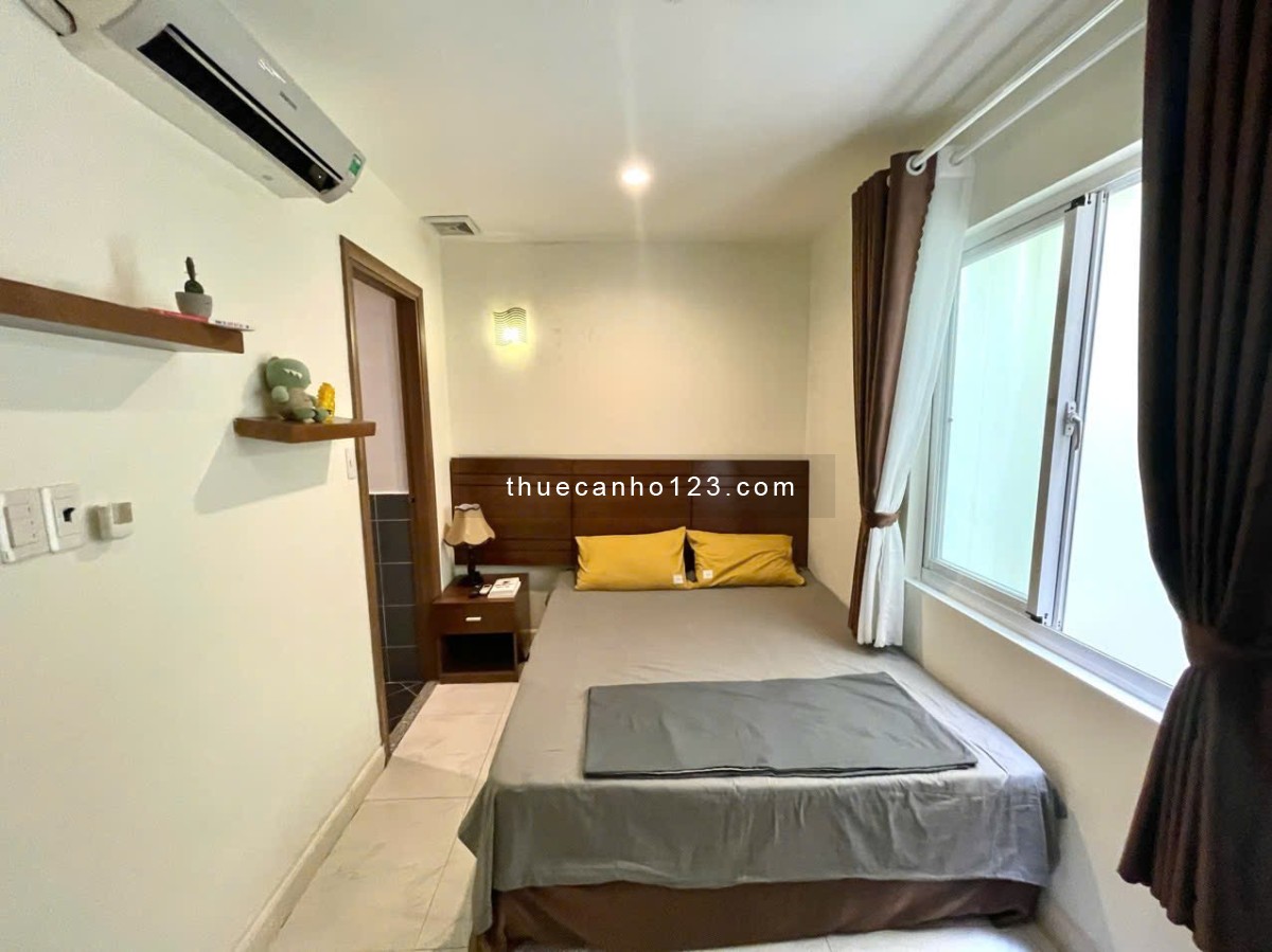 Studio, full nội thất đẹp, cửa sổ lớn thoáng