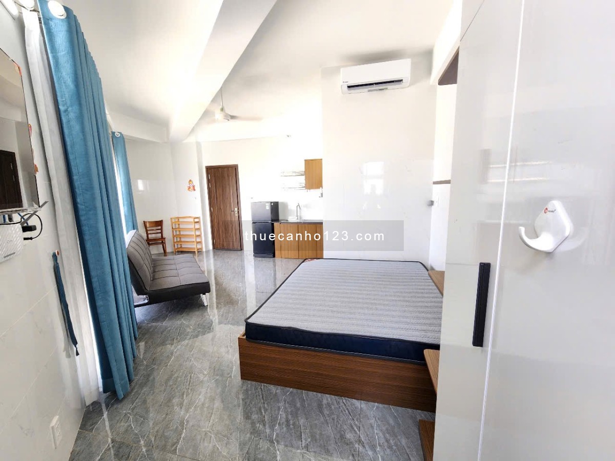 Studio, full nội thất đẹp, cửa sổ lớn thoáng