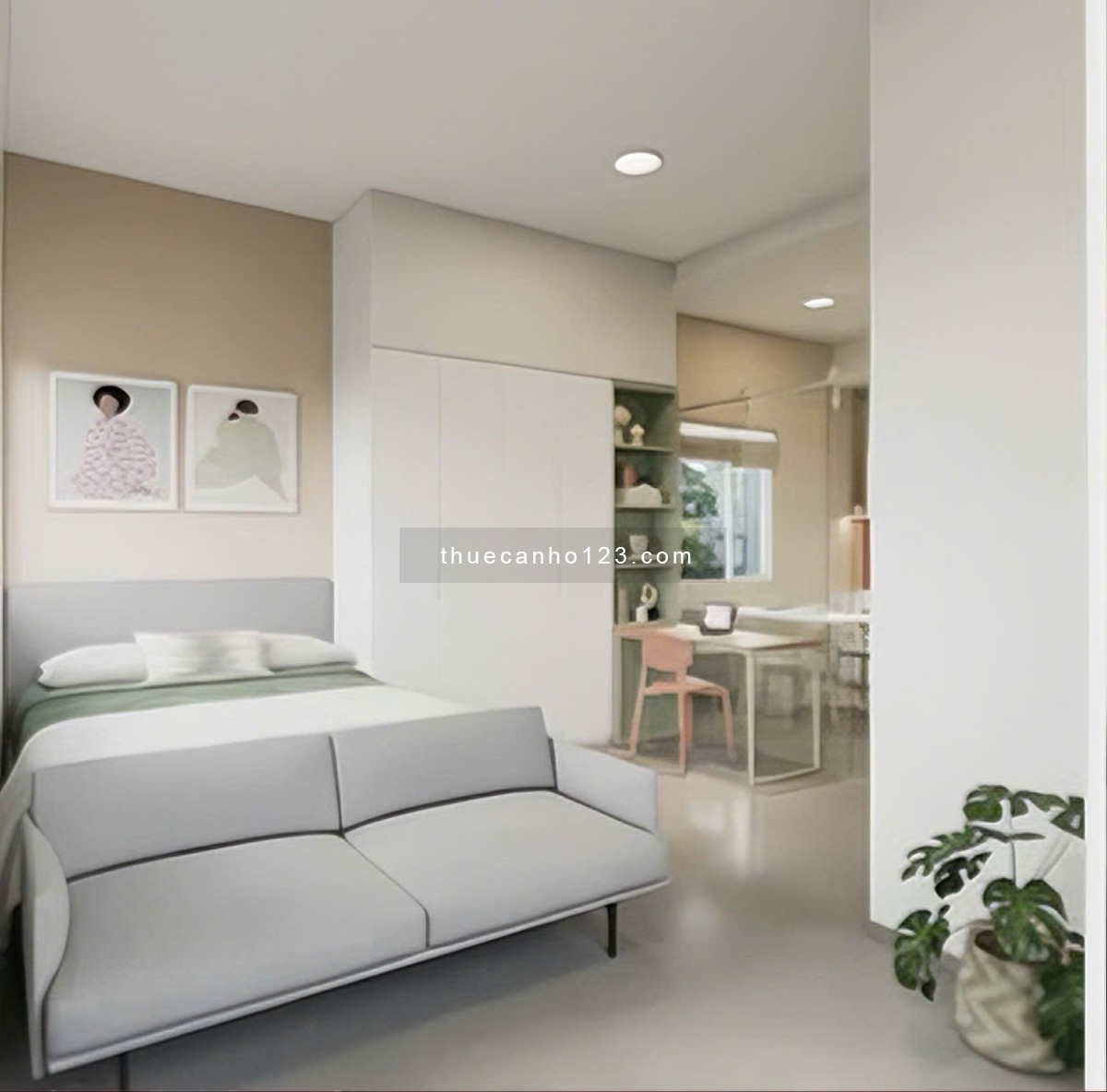 Cho thuê căn hộ cao cấp full nội thất 1PN đường Hồng Hà gần sân bay Tân Sơn Nhất