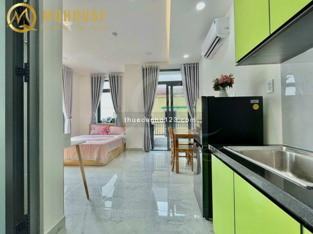 Căn hộ ban công full nội thất ngay khu Cityland Trần Thị Nghĩ P7 Gò Vấp