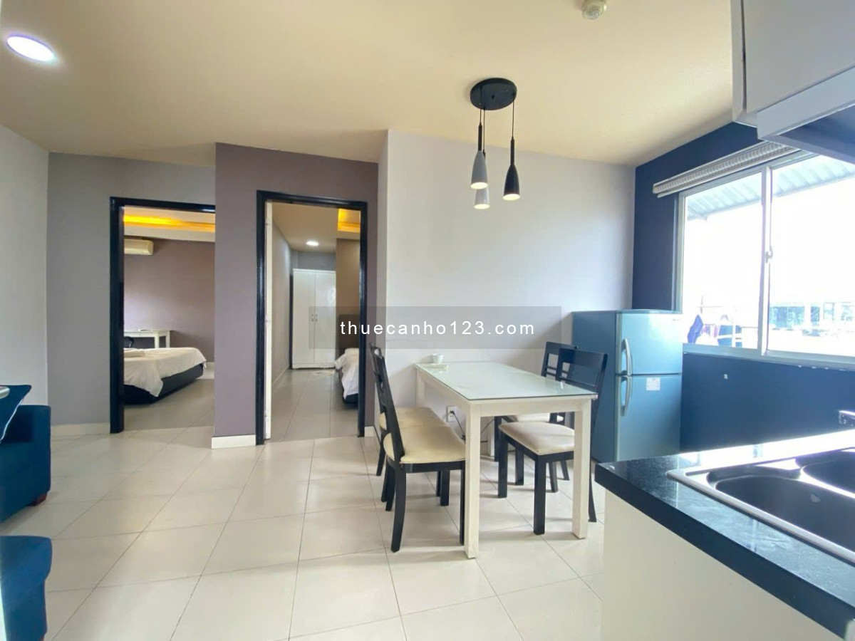 Cho thuê căn hộ 2 phòng ngủ Quận 3 _ 60m² đường Hai Bà Trưng (có thang máy) gần Nhà thờ Tân Định