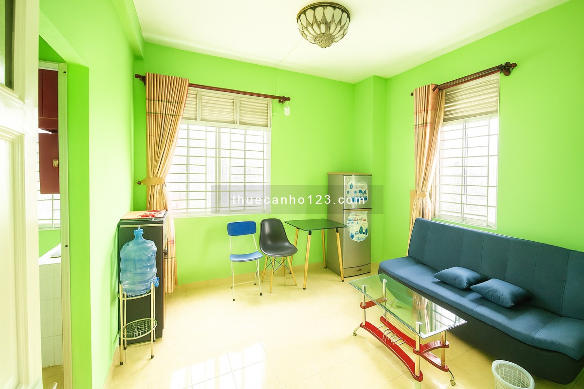 Cho thuê căn hộ chung cư 109 Nguyễn Biểu Q.5, DT 55m²,1 phòng ngủ, 1 toilet, đủ nội thất 9.5 triệu