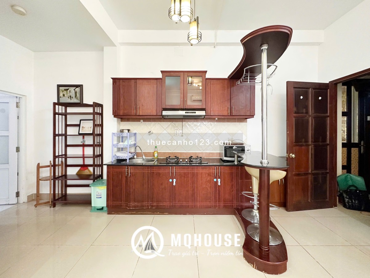 Căn hộ 1PN 55m2_Full Nội Thất_Ánh Sáng Tự Nhiên_Gần Co,opmart Nhiêu Lộc_Nhà Thờ Ba Chuông_Vườn Xoài