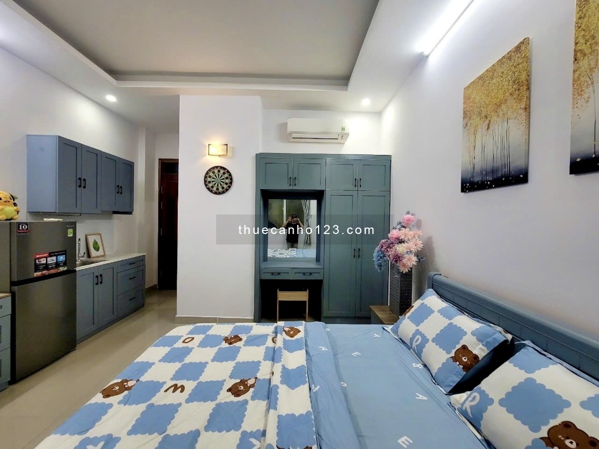 CHO THUÊ CĂN HỘ BÌNH THẠNH_STUDIO FULL NỘI THẤT_30m2_GẦN GA METRO TÂN CẢNG_GẦN HÀNG XANH_HUTECH GTVT
