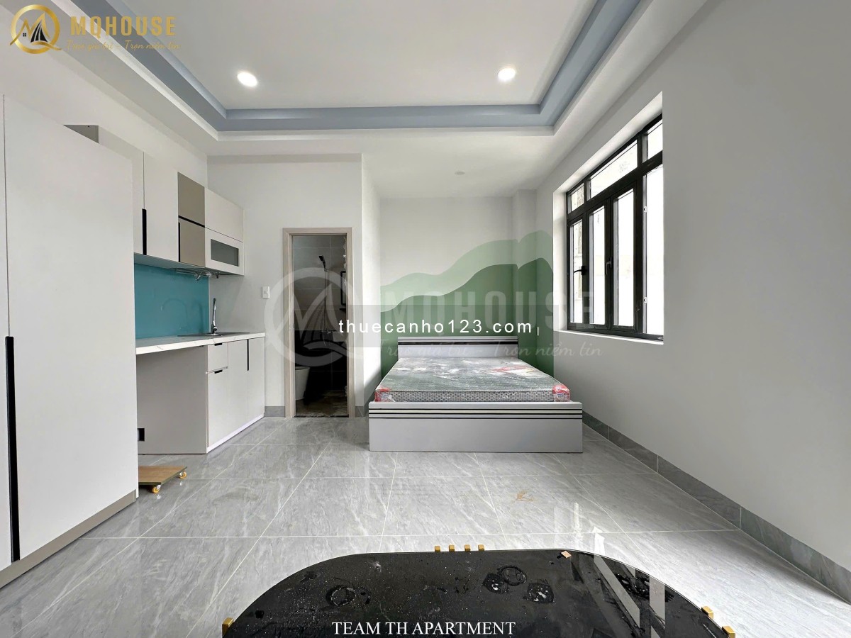 Căn hộ 1PN ban công view city, full nội thất, sofa, ngay trung tâm thuận tiện đi lại Q1,3,PN, Gò Vấp