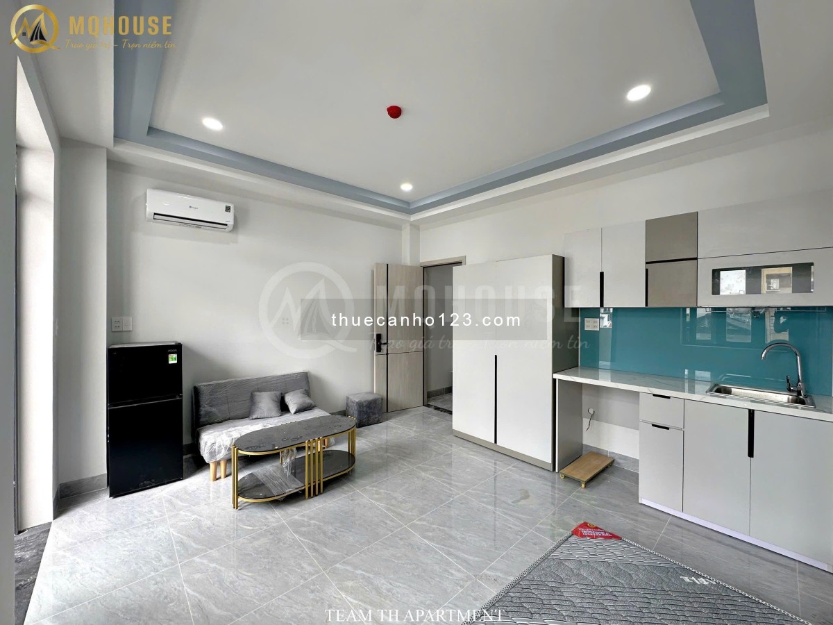 Căn hộ 1PN ban công view city, full nội thất, sofa, ngay trung tâm thuận tiện đi lại Q1,3,PN, Gò Vấp