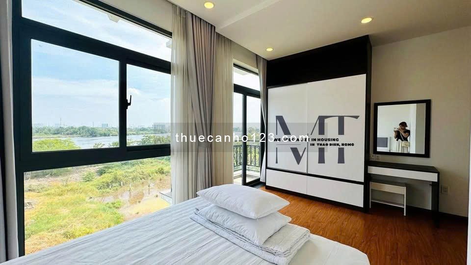 Căn hộ 1 Phòng ngủ Tone Trắng Cực xinh View Sông Sài Gòn cạnh Nguyễn Văn Hưởng, Thảo Điền - Quận 2