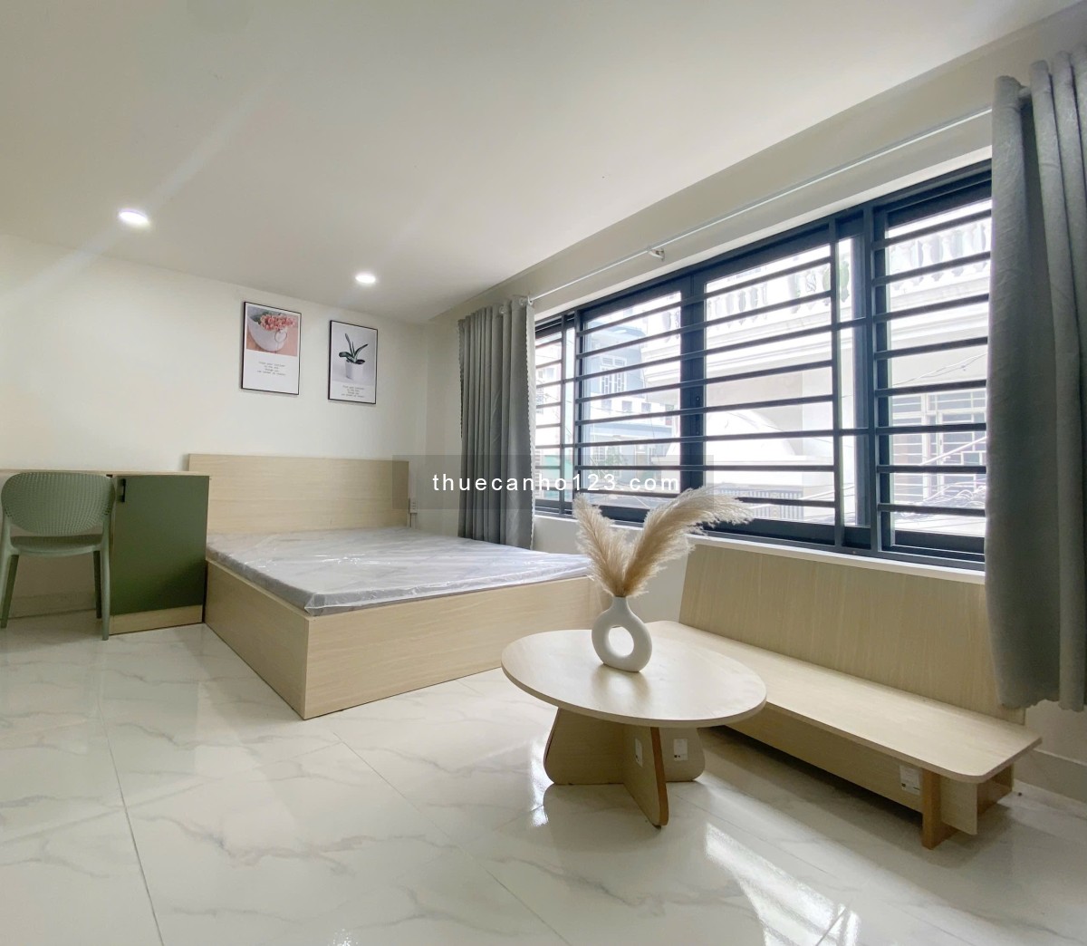 Cho thuê căn hộ khu K300 - nhà ga T3 - thuận tiện qua Vòng xoay Lăng Cha Cả-CV Hoàng Văn Thụ -bancon