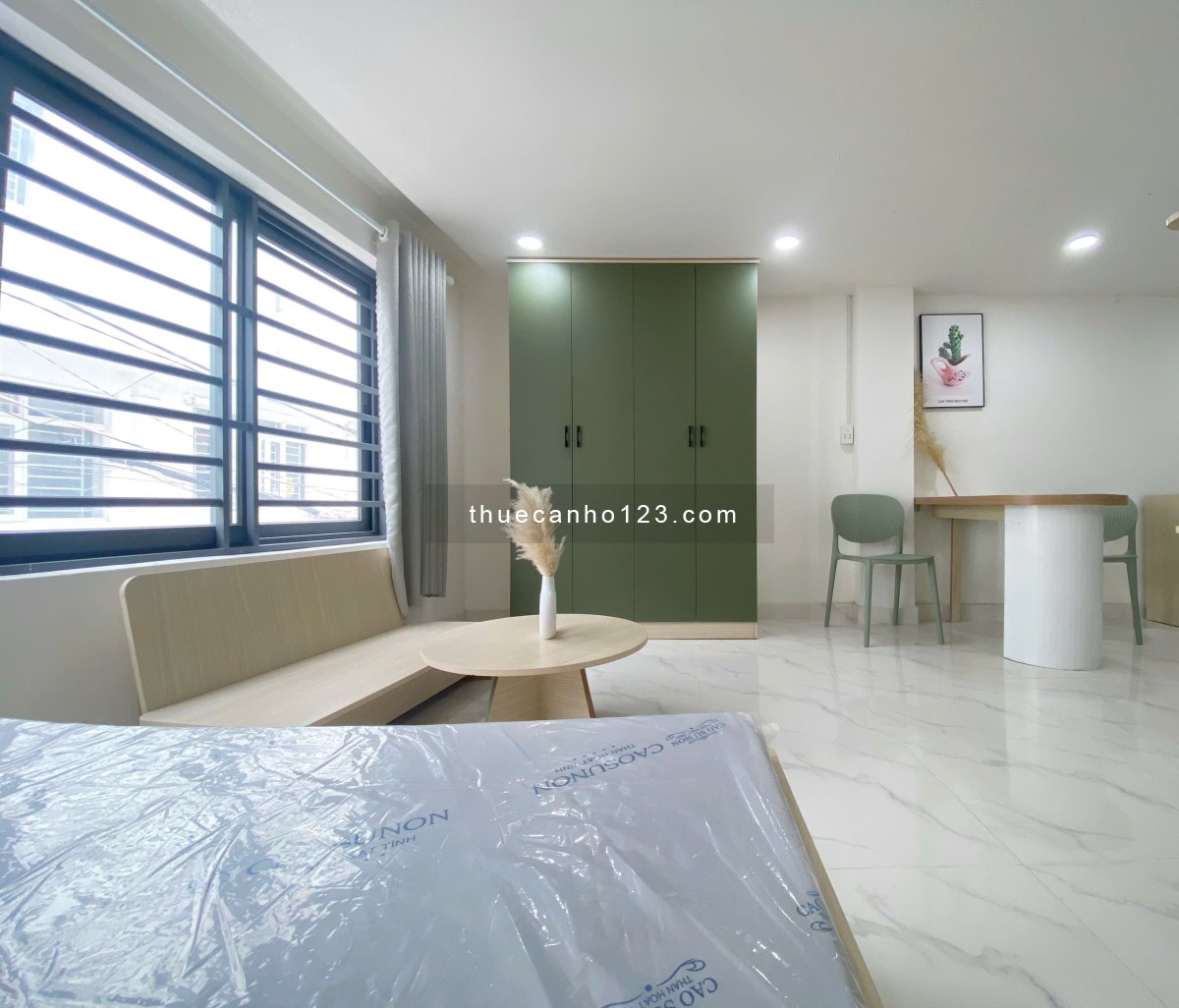 Cho thuê căn hộ khu K300 - nhà ga T3 - thuận tiện qua Vòng xoay Lăng Cha Cả-CV Hoàng Văn Thụ -bancon