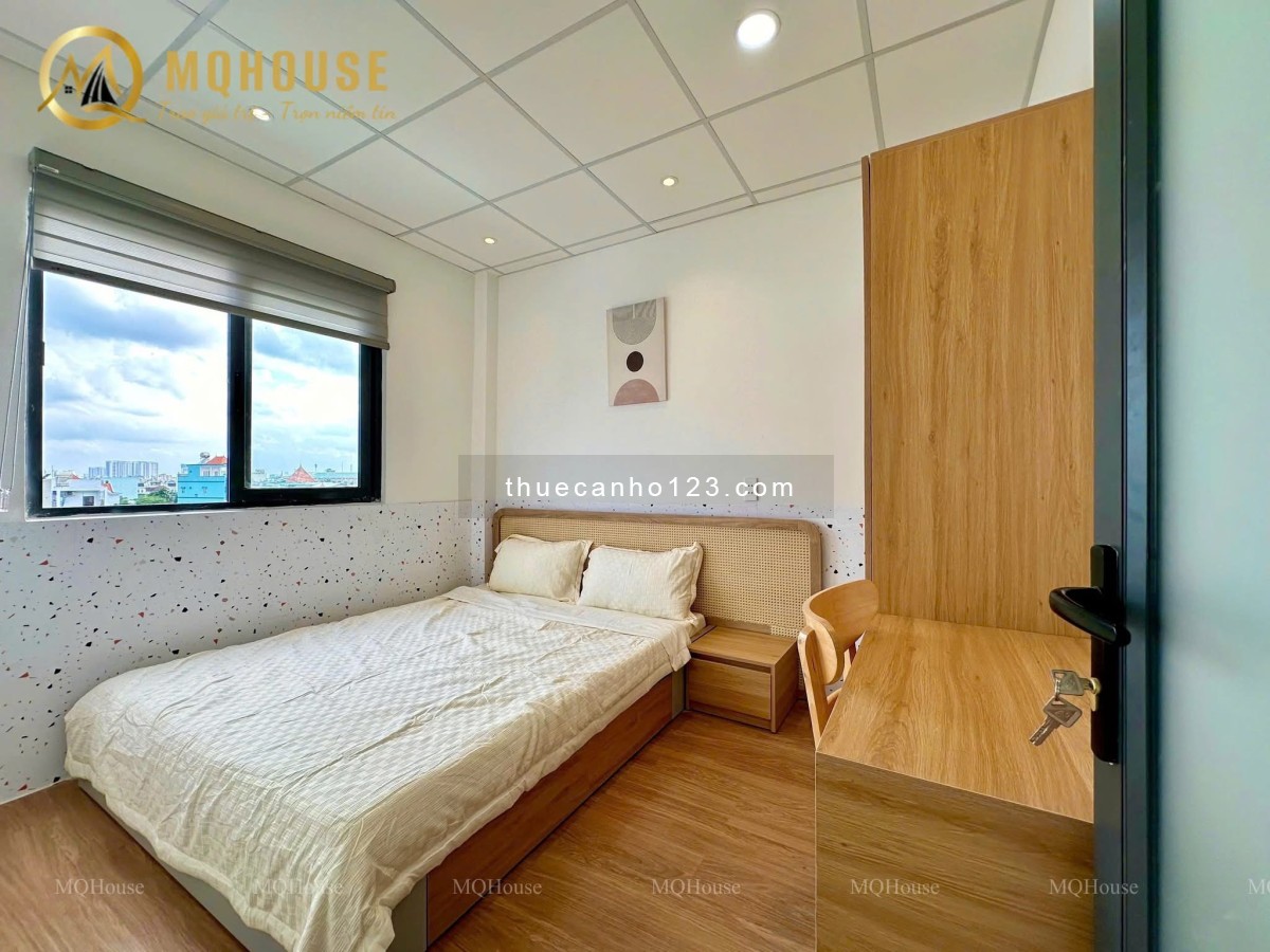 Cho thuê căn hộ 2PN siêu rộng full nội thất ngay khu Bàu Cát, Tân Bình.