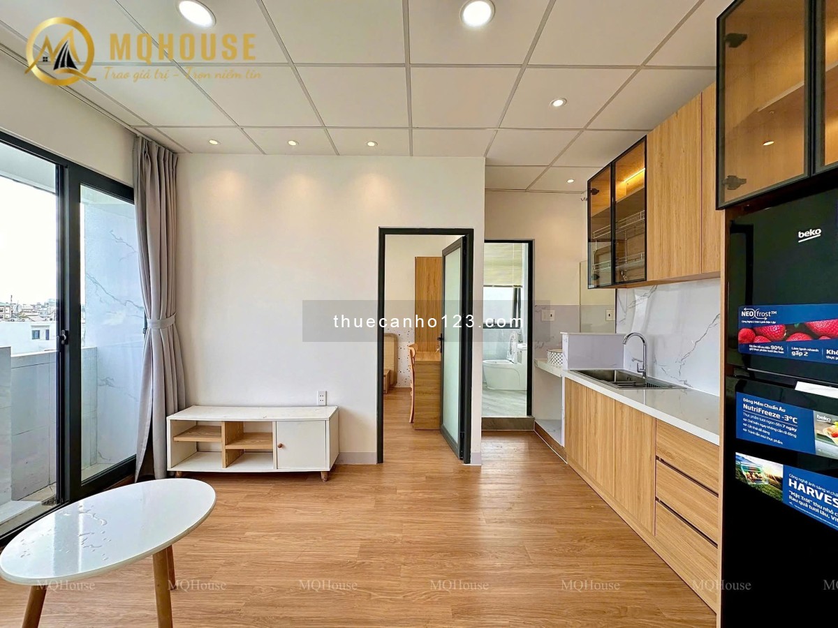 Cho thuê căn hộ 2PN siêu rộng full nội thất ngay khu Bàu Cát, Tân Bình.