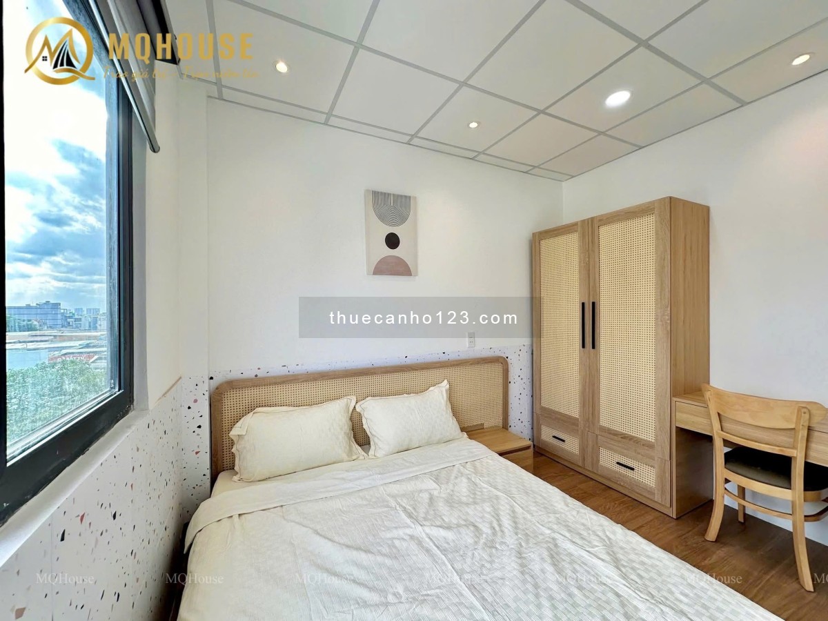 Cho thuê căn hộ 2PN siêu rộng full nội thất ngay khu Bàu Cát, Tân Bình.