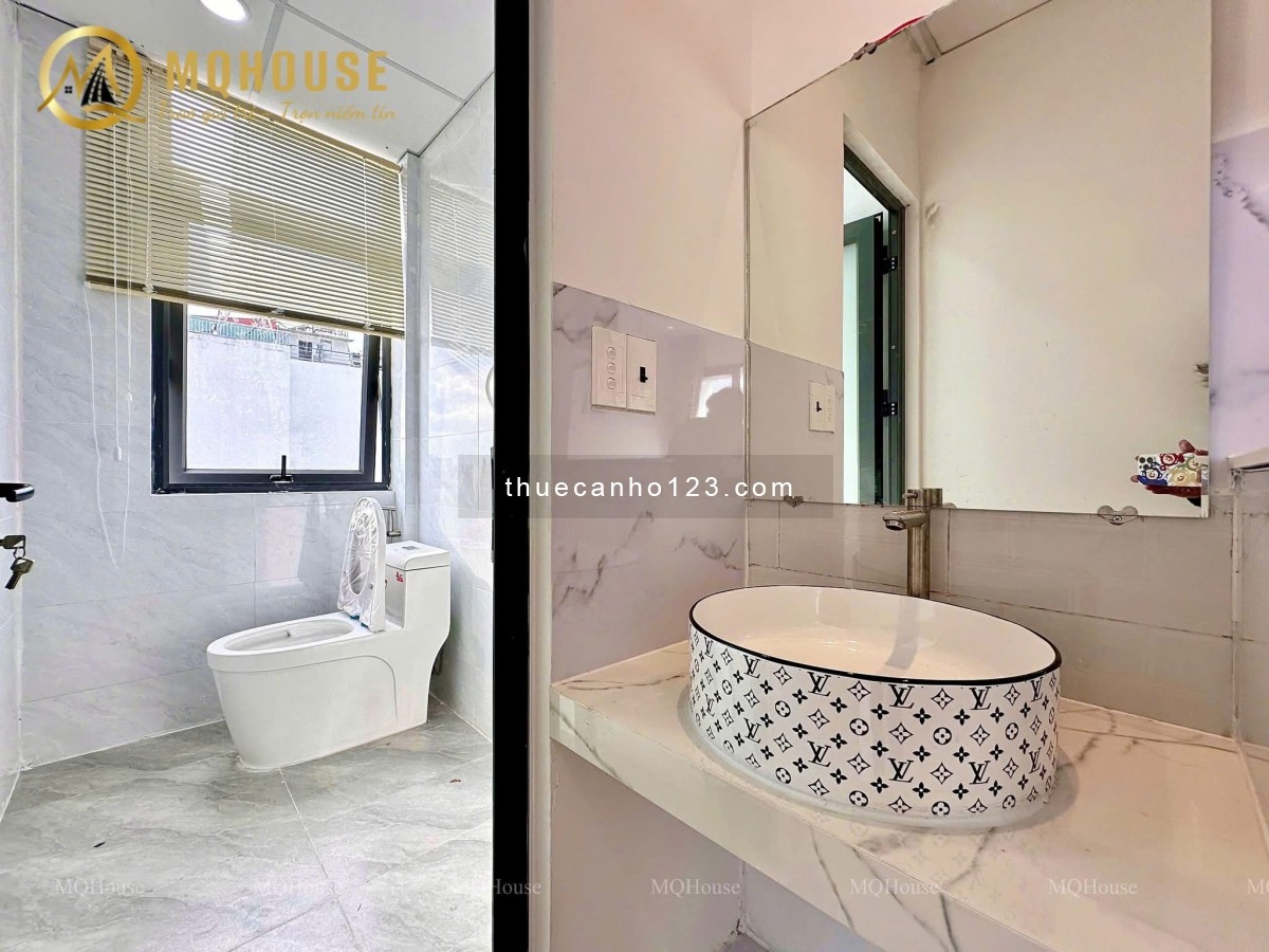 Cho thuê căn hộ 2PN siêu rộng full nội thất ngay khu Bàu Cát, Tân Bình.