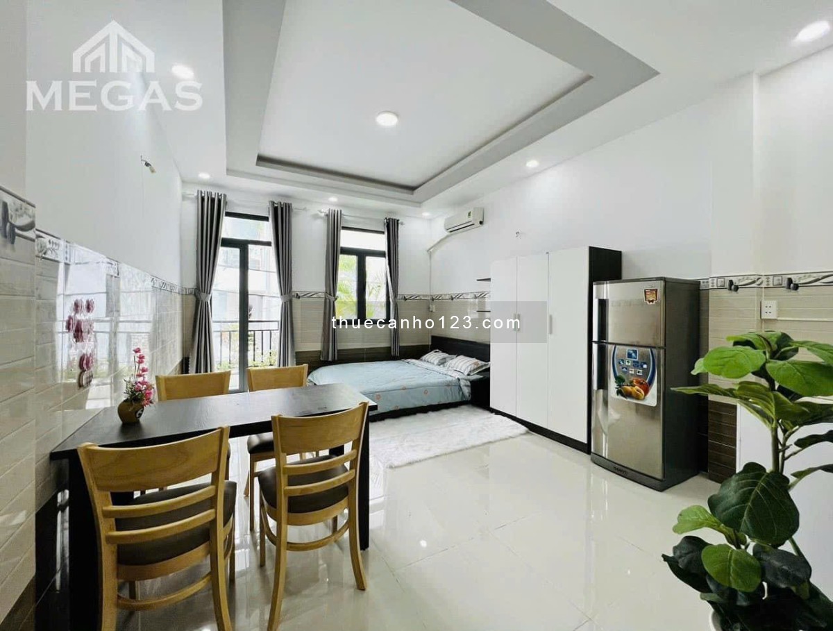 Cho thuê phòng studio full nội thất vừa xây, có ban công + cửa sổ cực thoáng, gần AEON Tân Phú