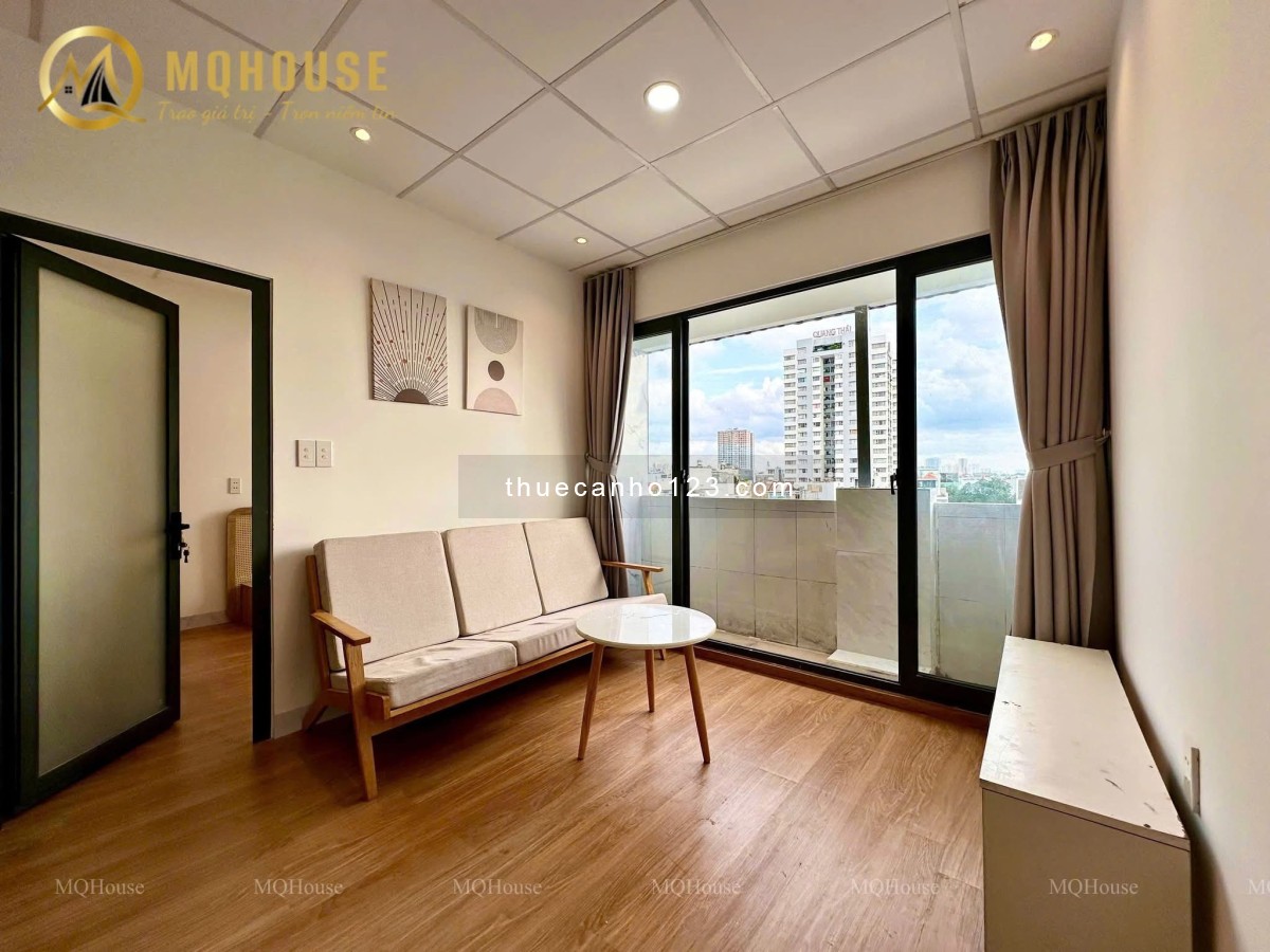 Cho thuê căn hộ 2PN siêu rộng full nội thất ngay khu Bàu Cát, Tân Bình.