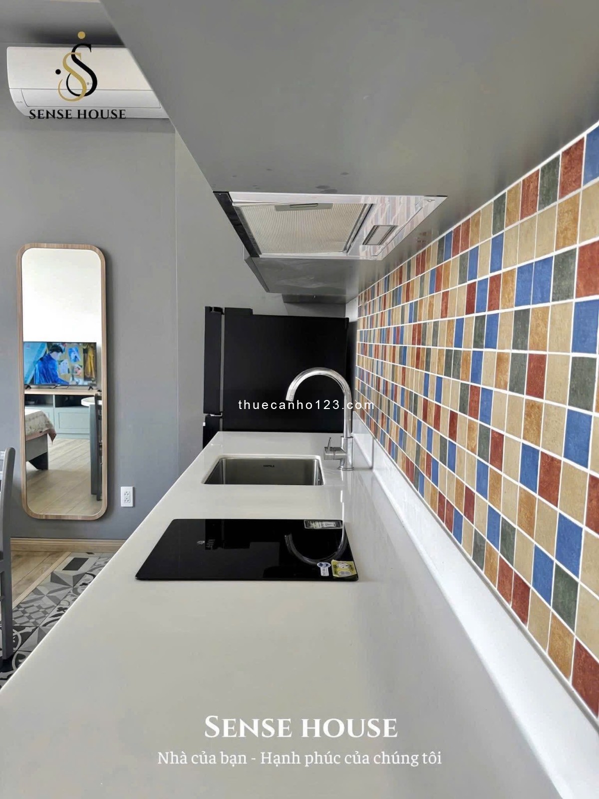 Cho thuê căn hộ siêu xinh, gần sân bay Tân Sơn Nhất, vị trí đắc địa, Cộng Hòa, P4, Tân Bình.