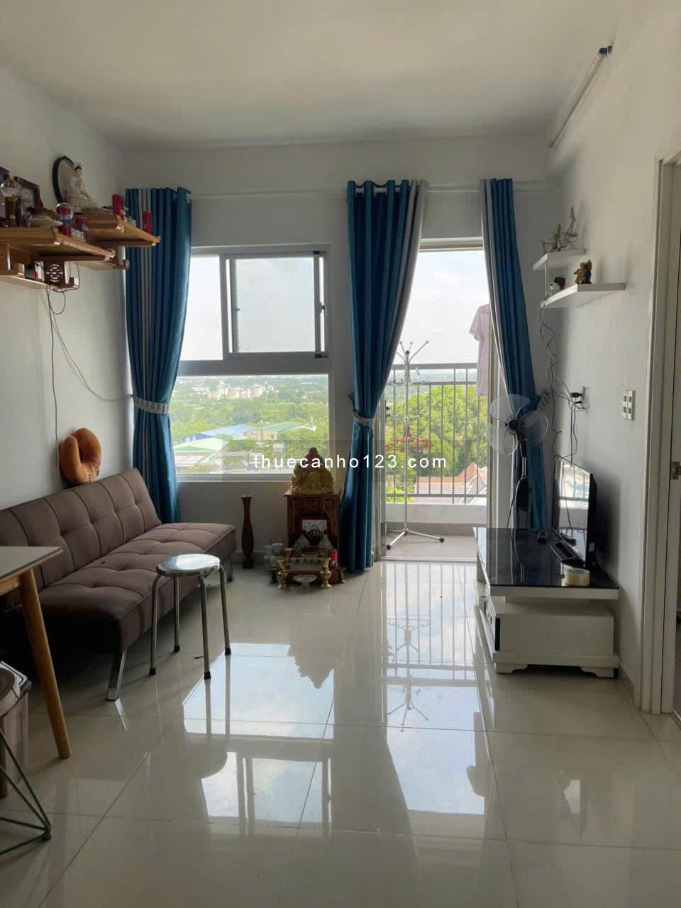 Chung cư Lê Quang Định, P2, BT: 13triệu, 3p ngủ, full NT, ban công