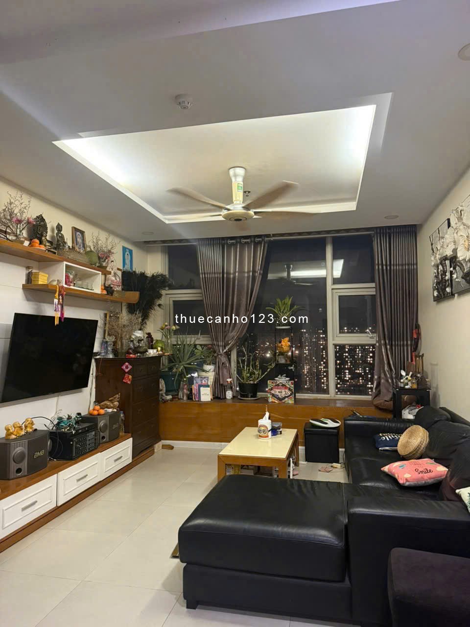 Chung cư Screc, 974A Trường Sa, Q3: 90m2, 2p ngủ, 2wc, full NT, 12tr5/th