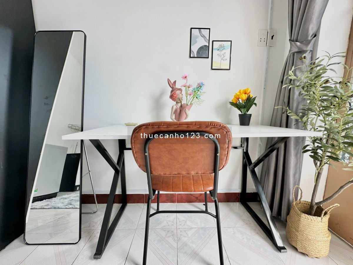 Studio ban công lớn, full nội thất xịn xò 6tr3 thôi mà như resort mini giữa Bình Thạnh 